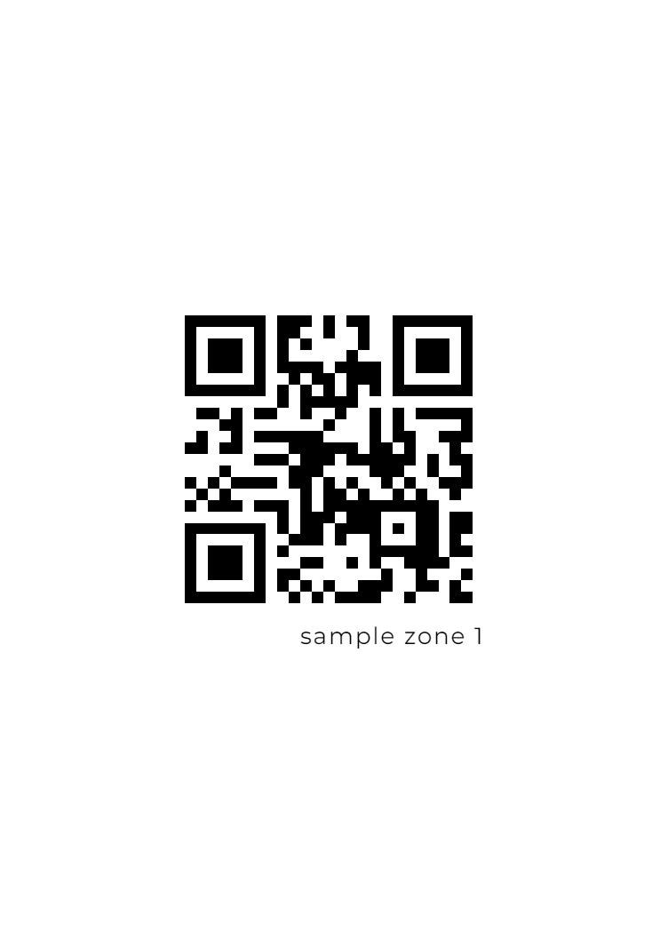 Minimal QR code card
